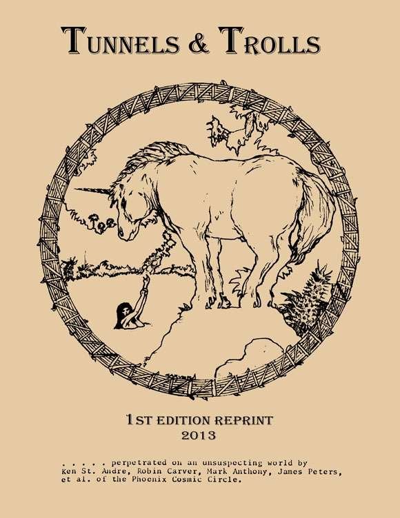 Tunnels & Trolls 1ère couverture ré-édition